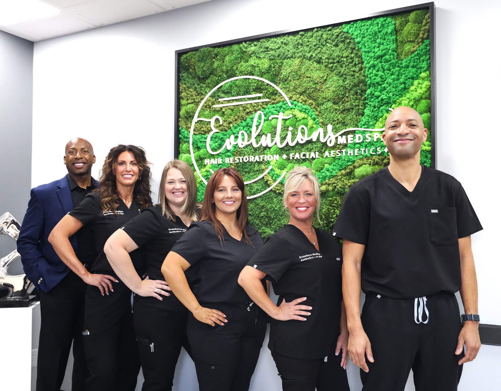 Evolutions MedSpa team for hair restoration consultation